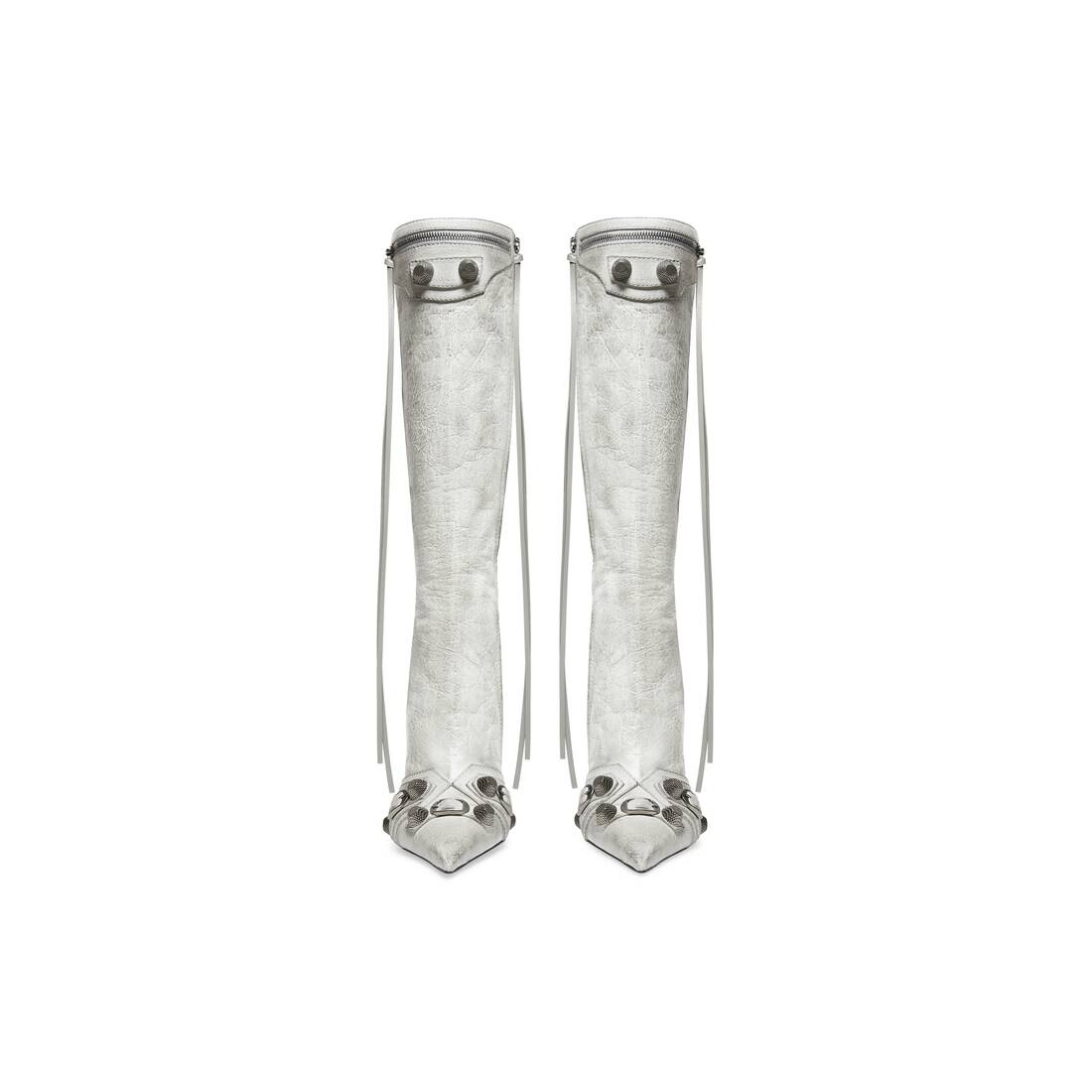 Women's Cagole 90mm Boot Dirty Effect in Optic White - 3