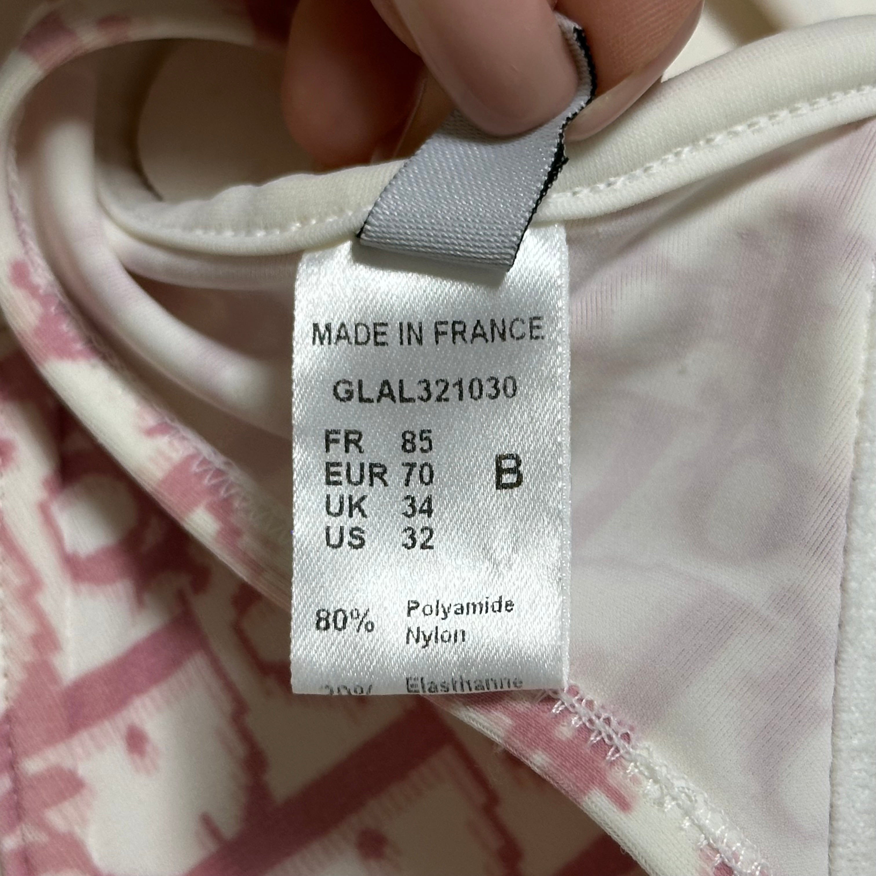 CHRISTIAN DIOR Spring Summer 2004 Trotter Print Flower Bikini Top - 5