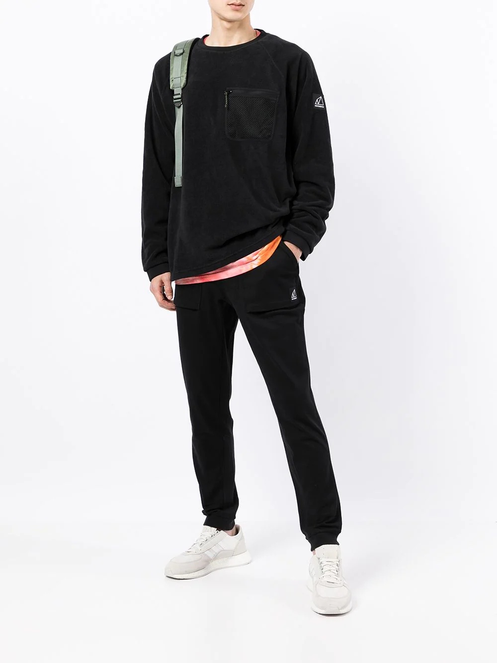 zip-chest pocket sweatshirt - 2