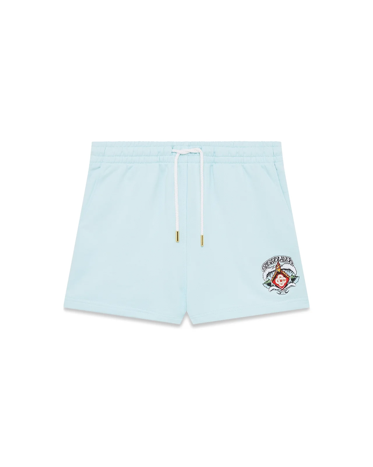 Pale Blue Waves Sweatshorts - 1