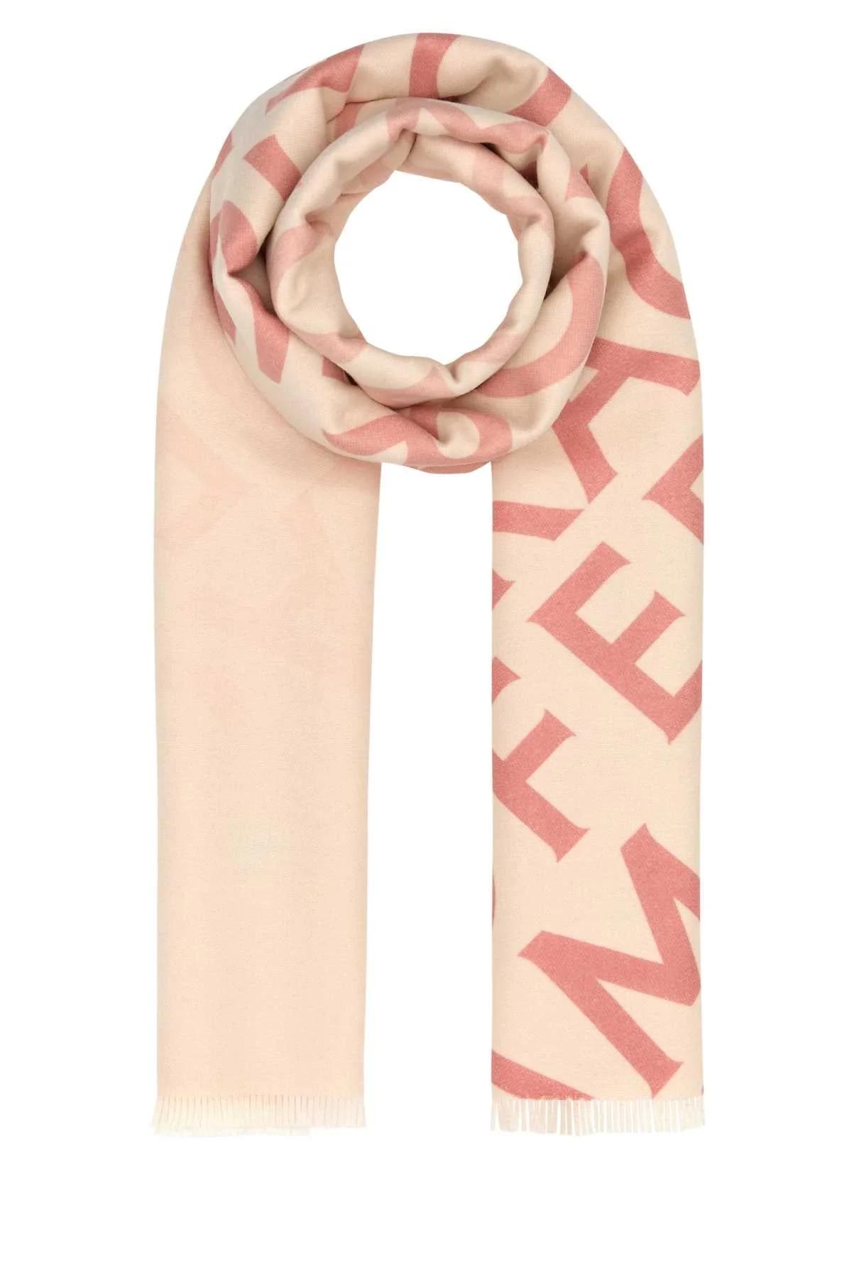 Embroidered Wool Blend Reversible Scarf Nylundpinkmascarponenylund Exterior: Cashmere Sciarpe E Foul - 1