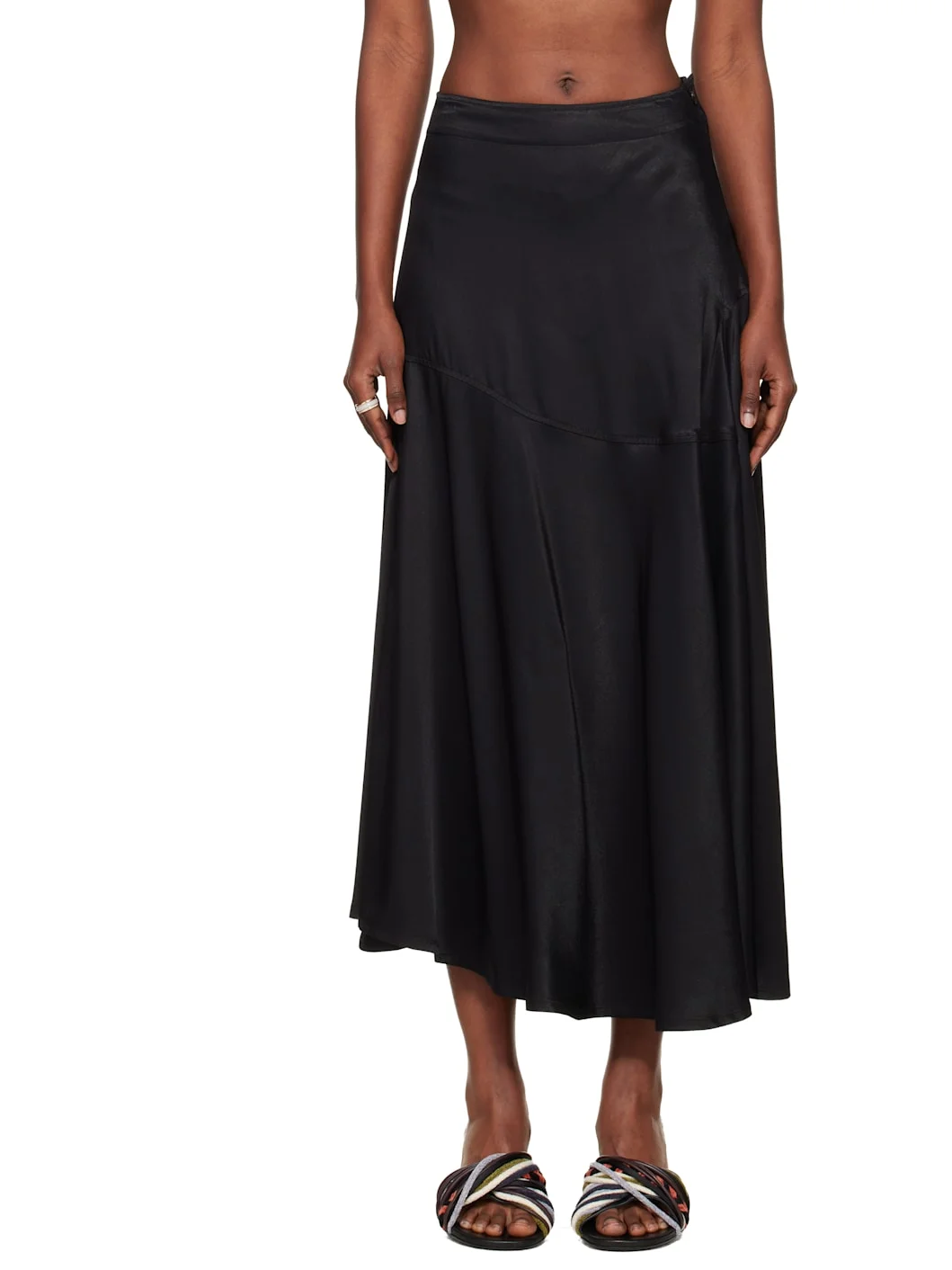 Black Waltz Midi Skirt - 1