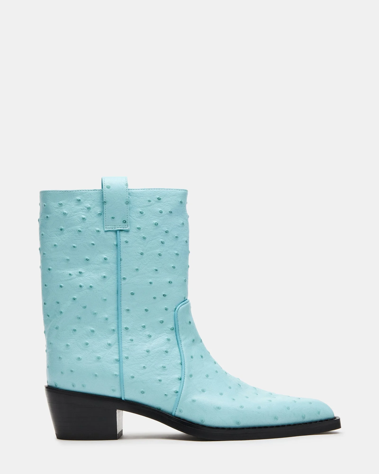 VINNY OSTRICH TURQUOISE LEATHER - 1