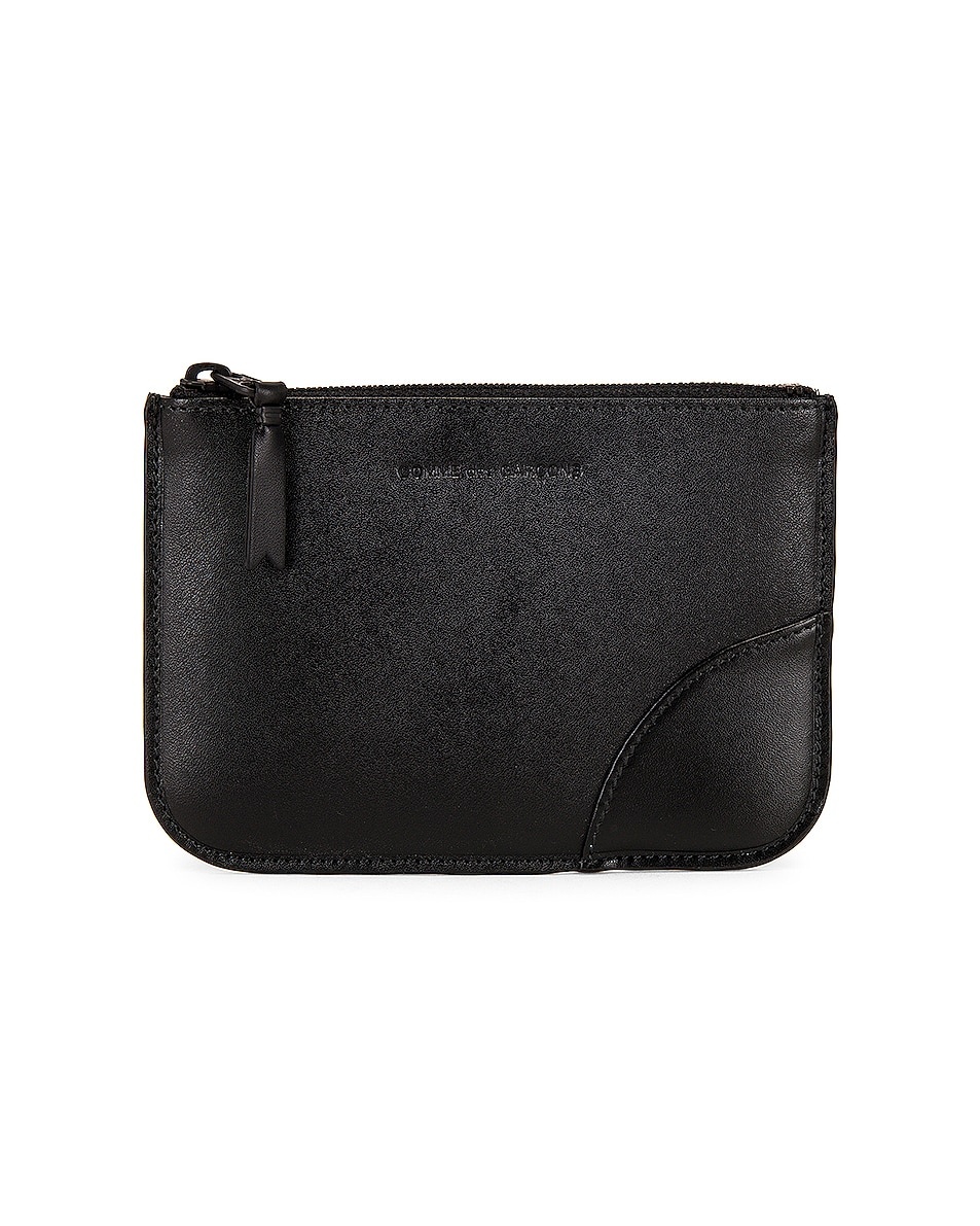 Very Black Leather Zip Wallet - 1