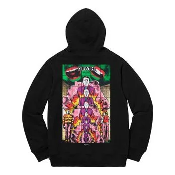 Supreme SS19 Gilbert & George/ DEATH Hooded Sweatshirt Black SUP-SS19-539 - 1