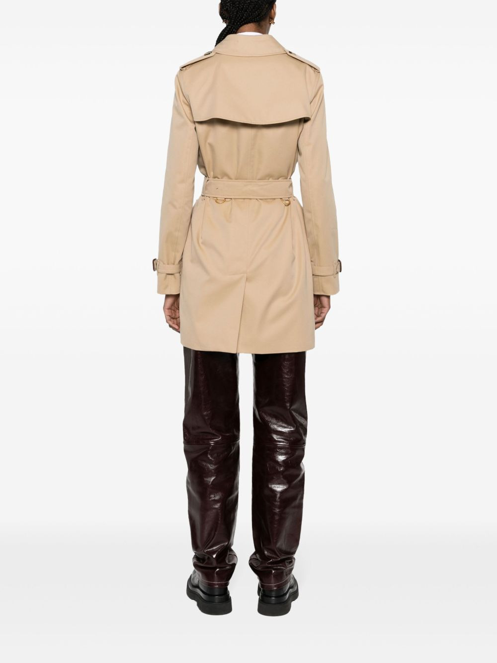 Short Kensington Heritage cotton trench coat - 4