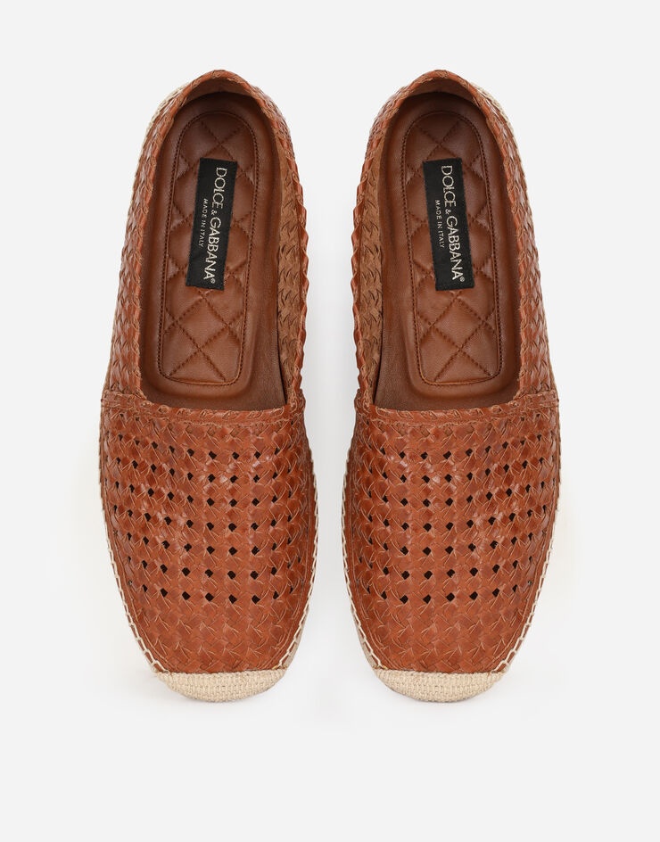 Woven goatskin espadrilles - 4