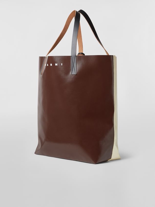 NORTH-SOUTH TRIBECA SWIRL PRINTED PVC SHOPPING BAG - 3