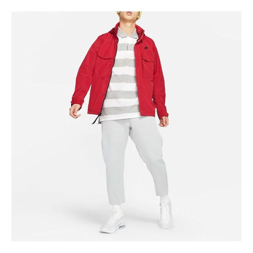 Nike Sportswear 다수 소형 두건 재킷 빨간 CZ9880-657 - 1
