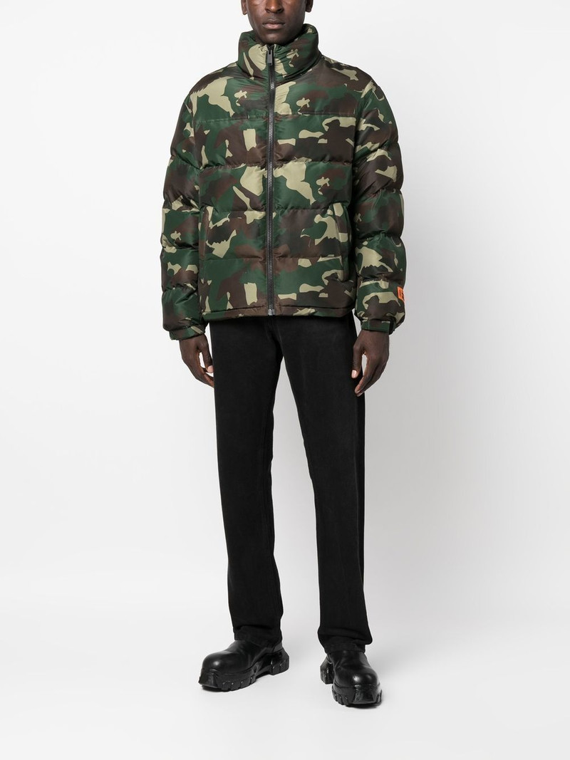 Heron Preston camouflage-print padded jacket outlook