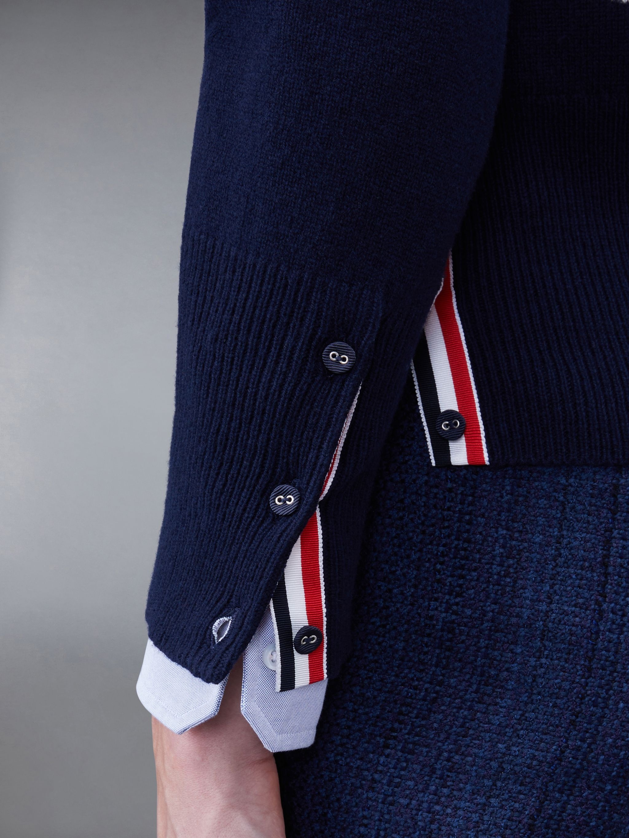 Hector 4-Bar stripe cardigan - 5