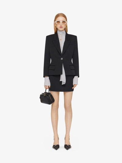 Givenchy MINI SKIRT IN WOOL WITH 4G DETAIL outlook
