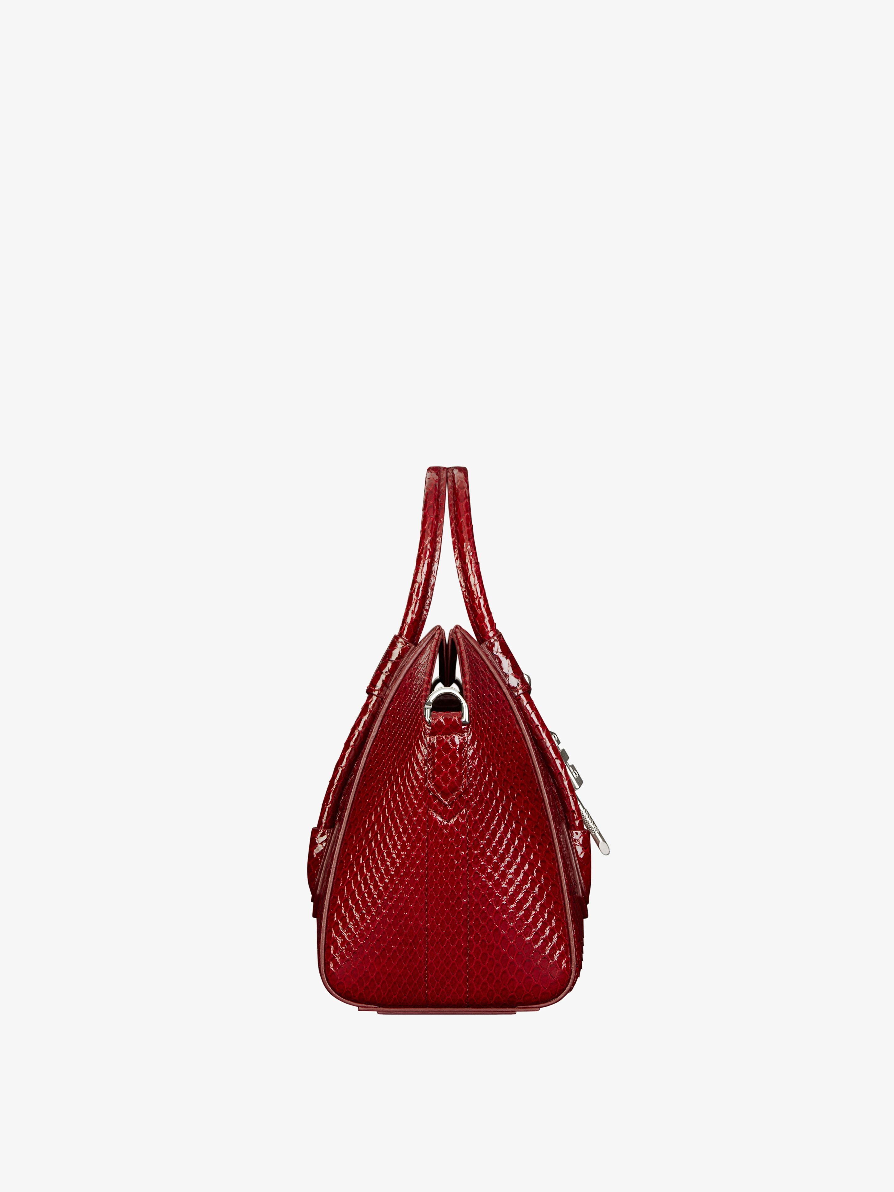 MINI ANTIGONA LOCK BAG IN PYTHON - 3