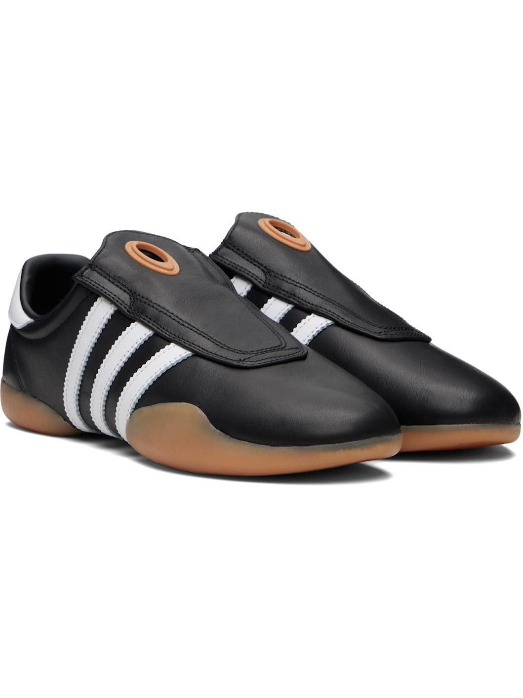 Black & White 'Adidas' Taekwondo Mei Sneakers - 4
