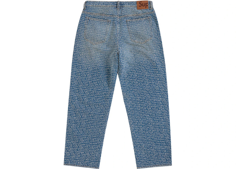 Supreme Supreme Fuck Stitch Loose Fit Jean Blue outlook