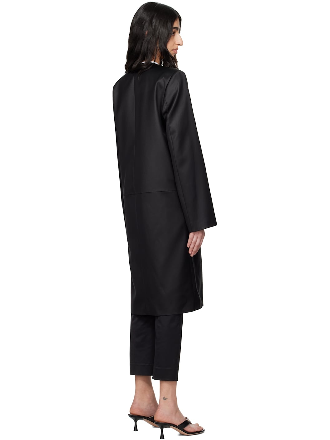 Black Chintz Coat - 3