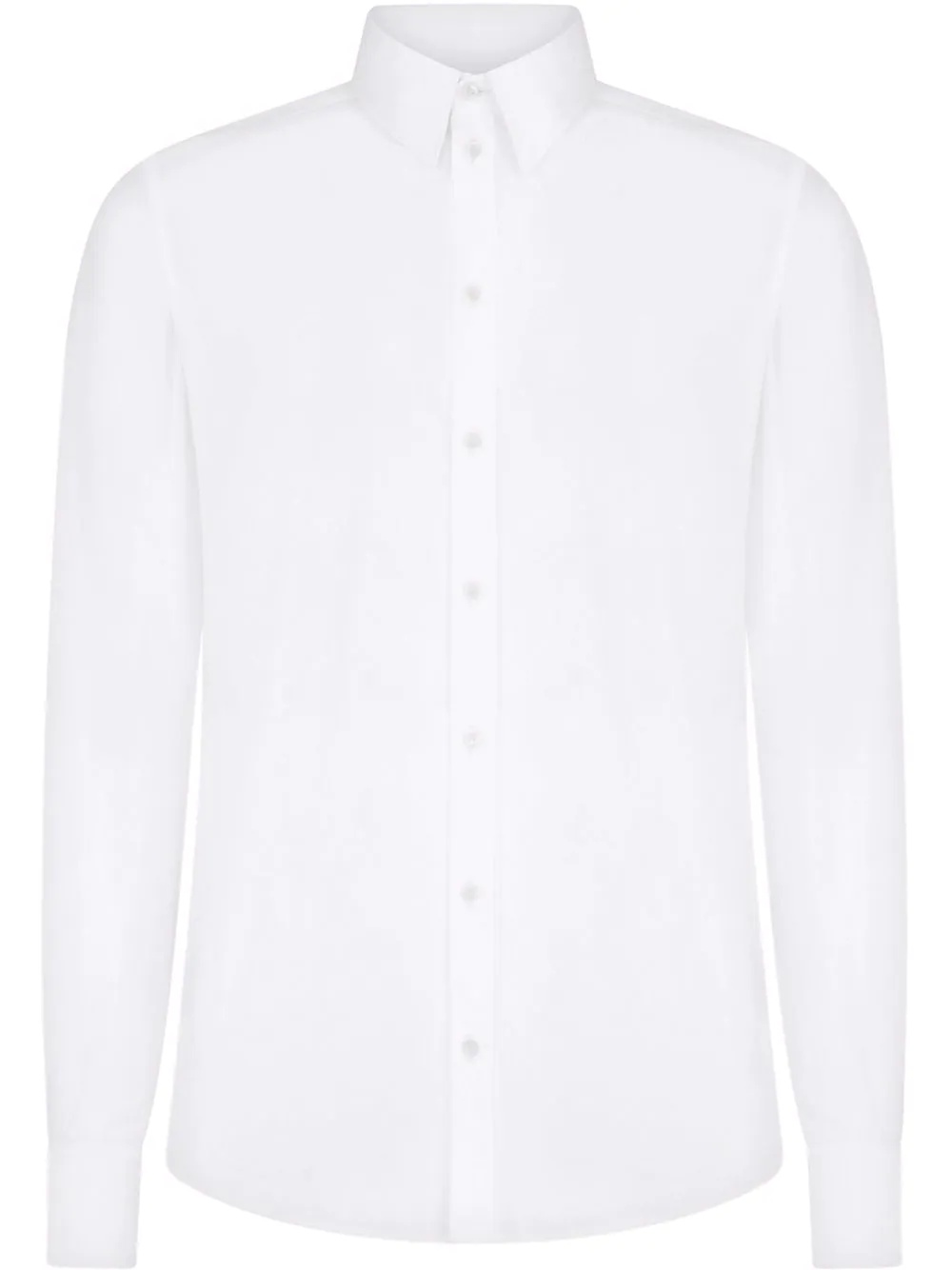 button-fastening long-sleeve shirt - 1