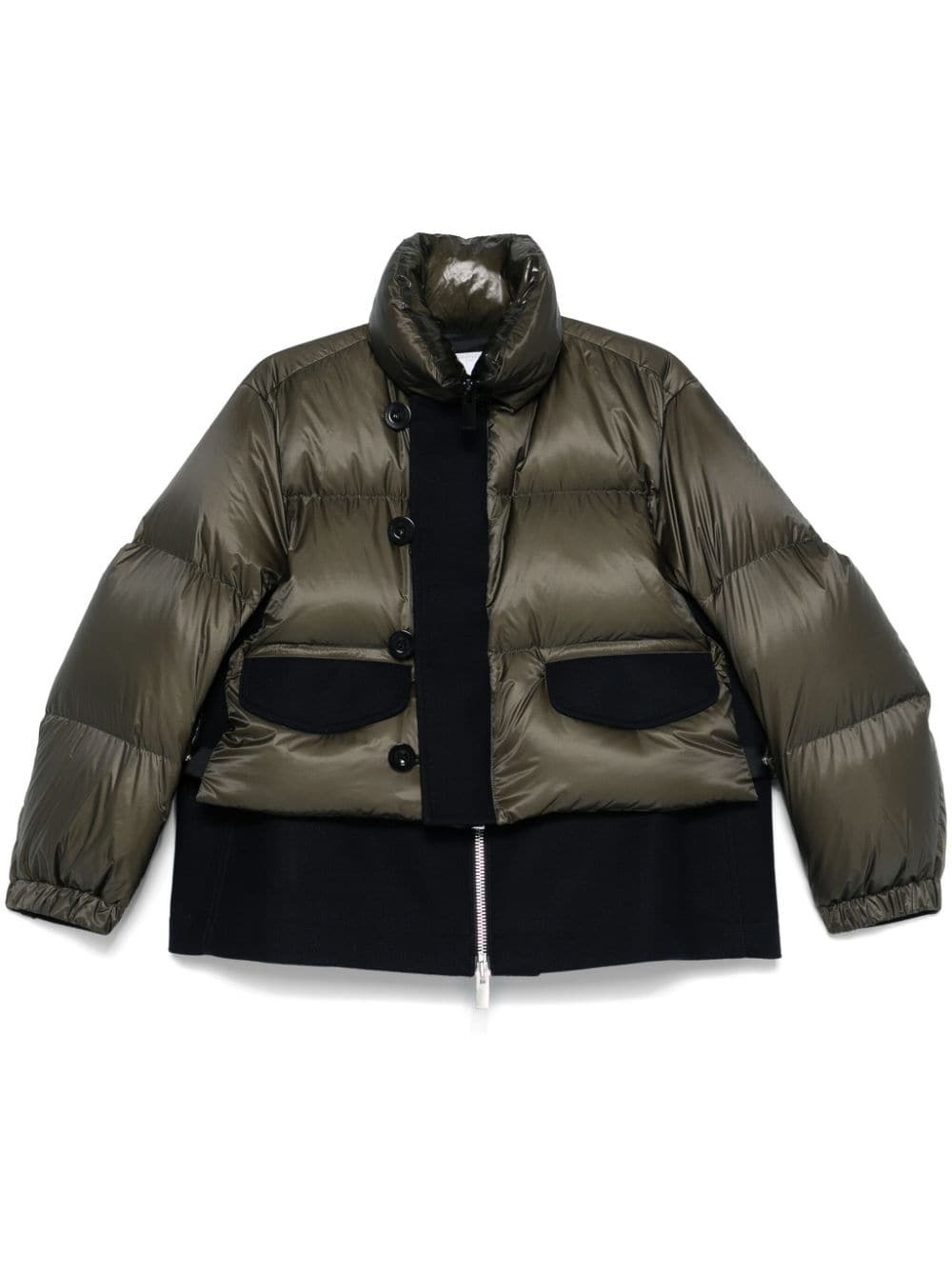 layered puffer jacket - 1