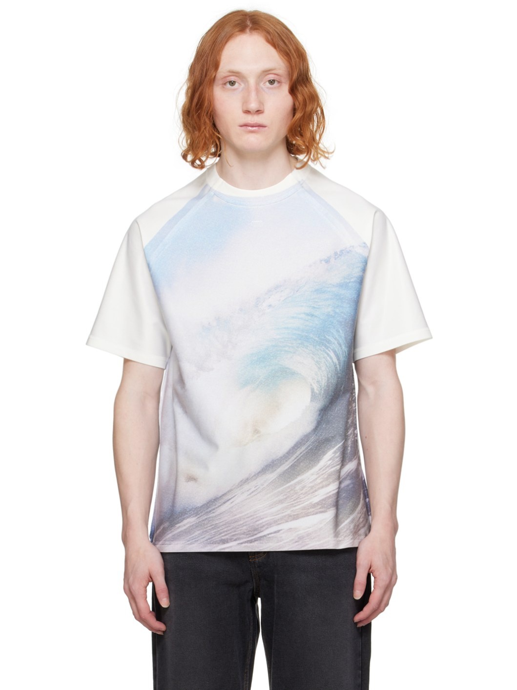 ADER error Off-White Graphic T-Shirt | REVERSIBLE