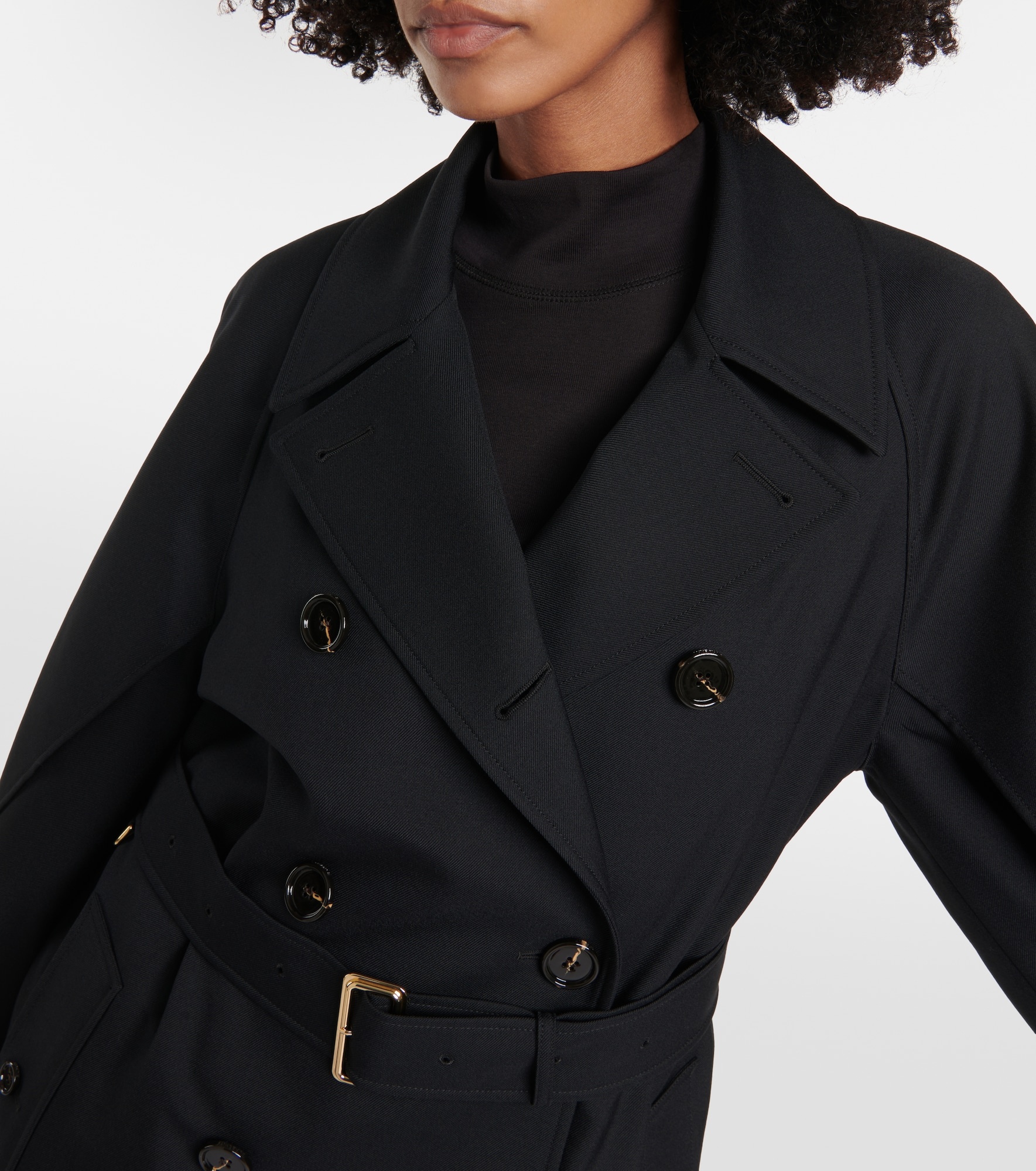 Wool-blend trench coat - 4