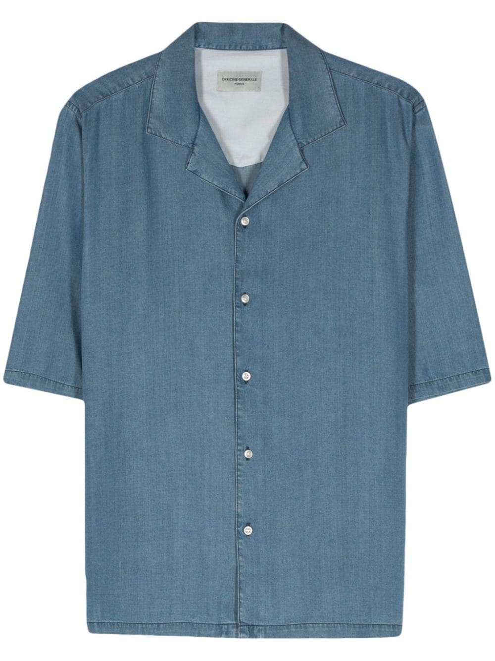 chambray lyocell shirt - 1