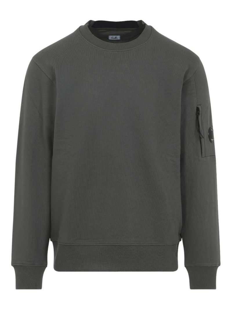 zip-pocket crew-neck sweatshirt 1
