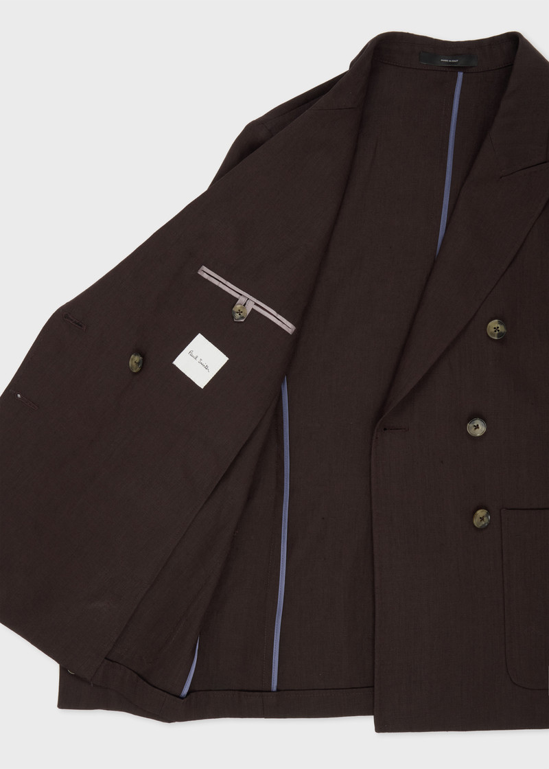 Women's Aubergine Double Breasted Blazer 4