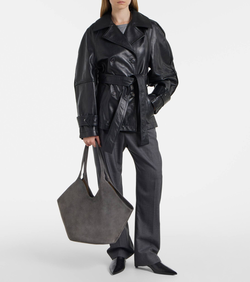 AESTHER EKME Phantom Large suede tote bag outlook