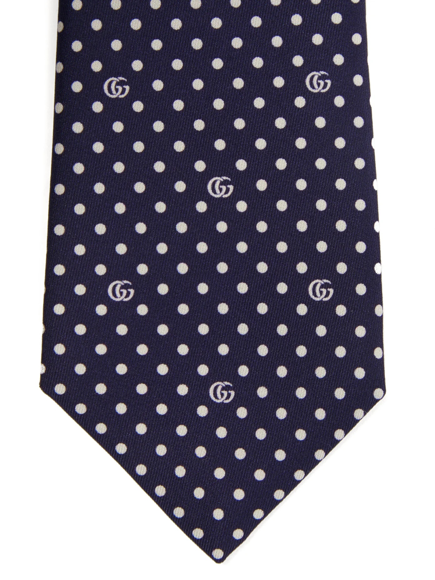 GG polka dot-print silk tie - 4