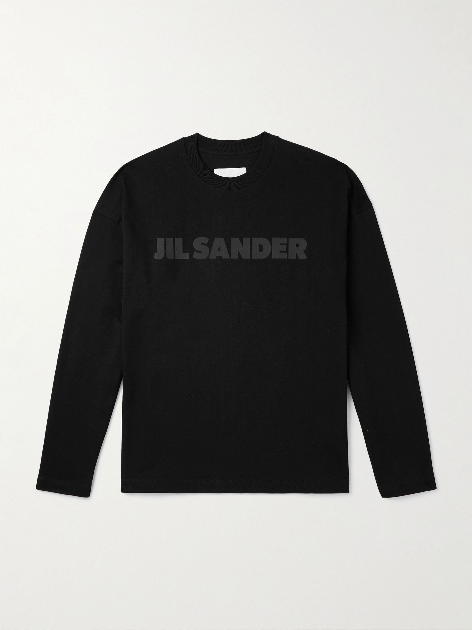 Logo-Print Cotton-Jersey T-Shirt Black - 1