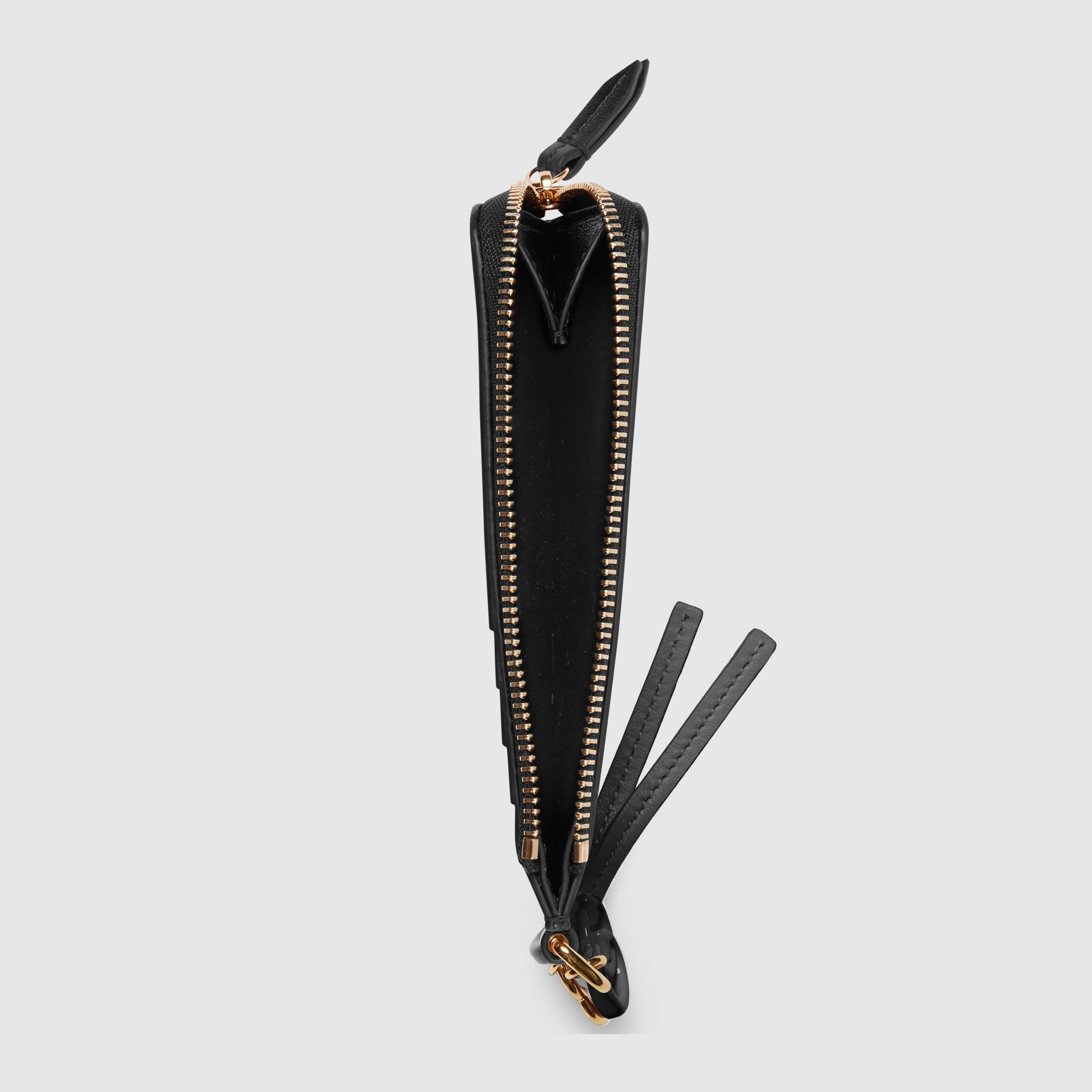 Card case with Double G charm - 2