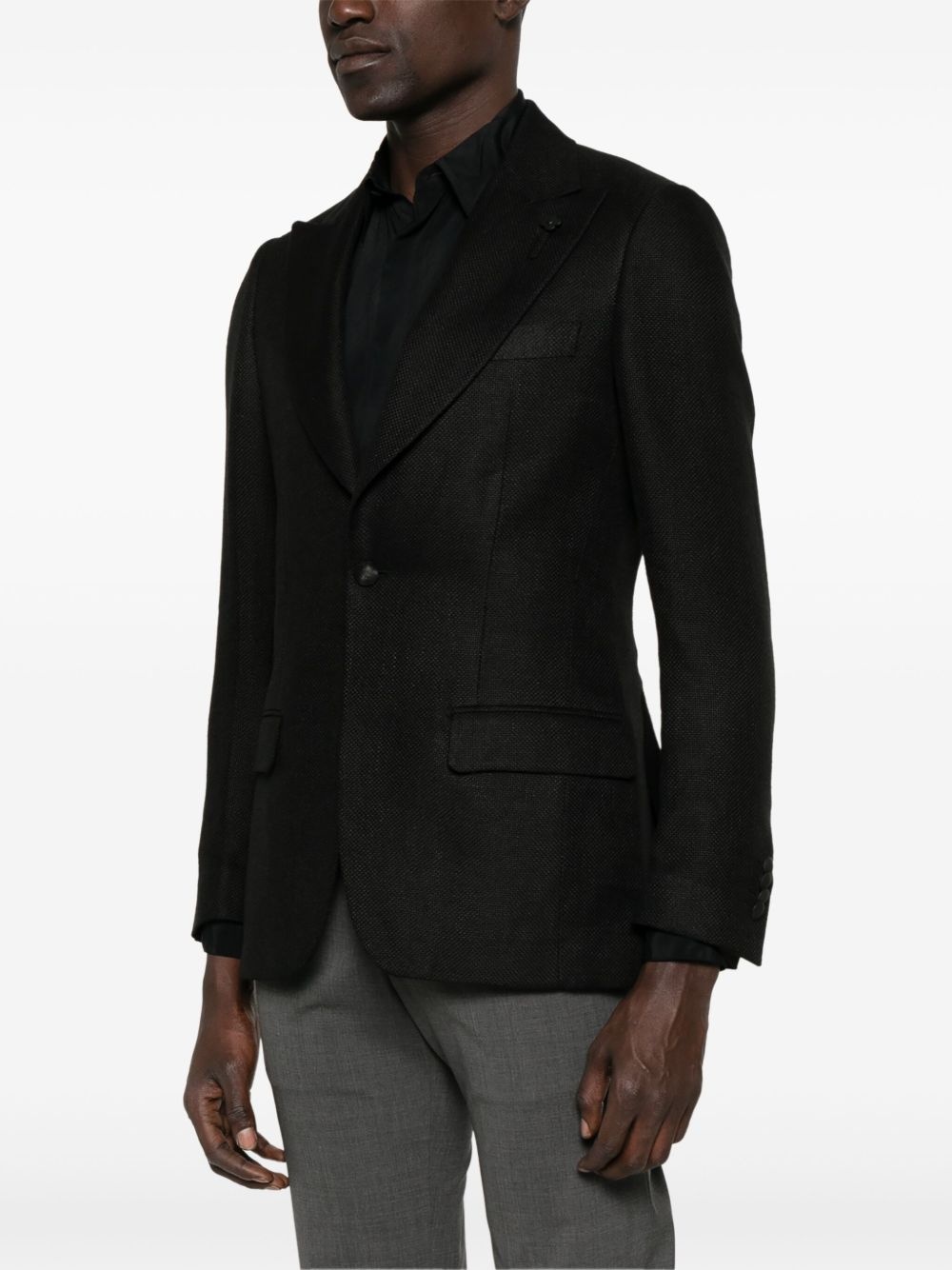 linen blazer - 3