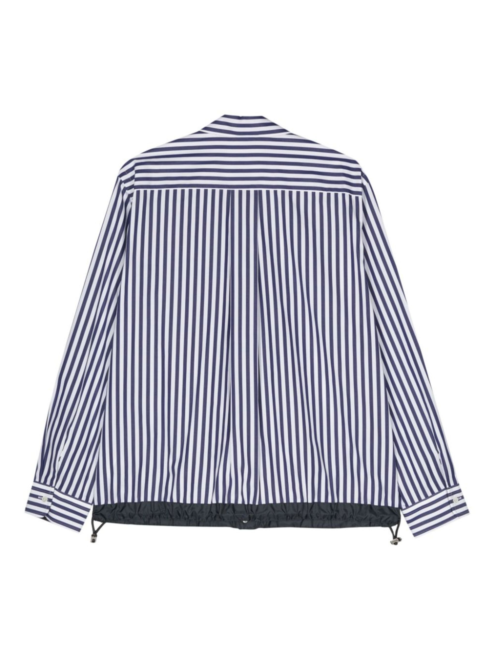 raised-logo striped shirt - 2