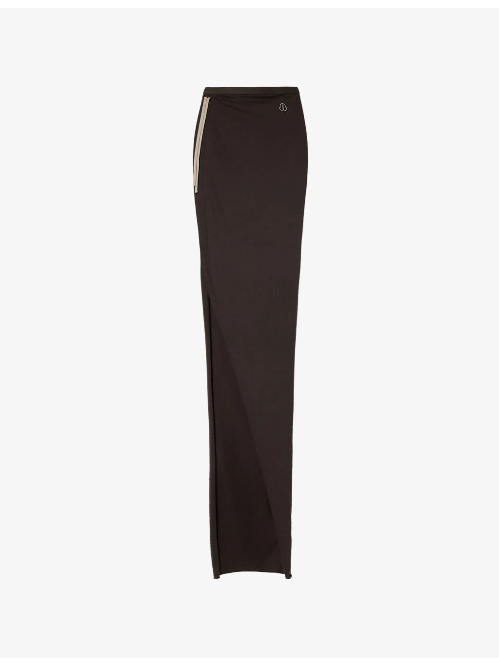 Rick Owens x Moncler Adjustable Split Cotton-Jersey Maxi Skirt - 1
