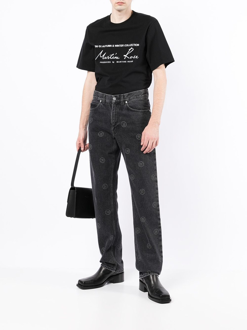 Martine Rose logo-print straight-leg jeans outlook