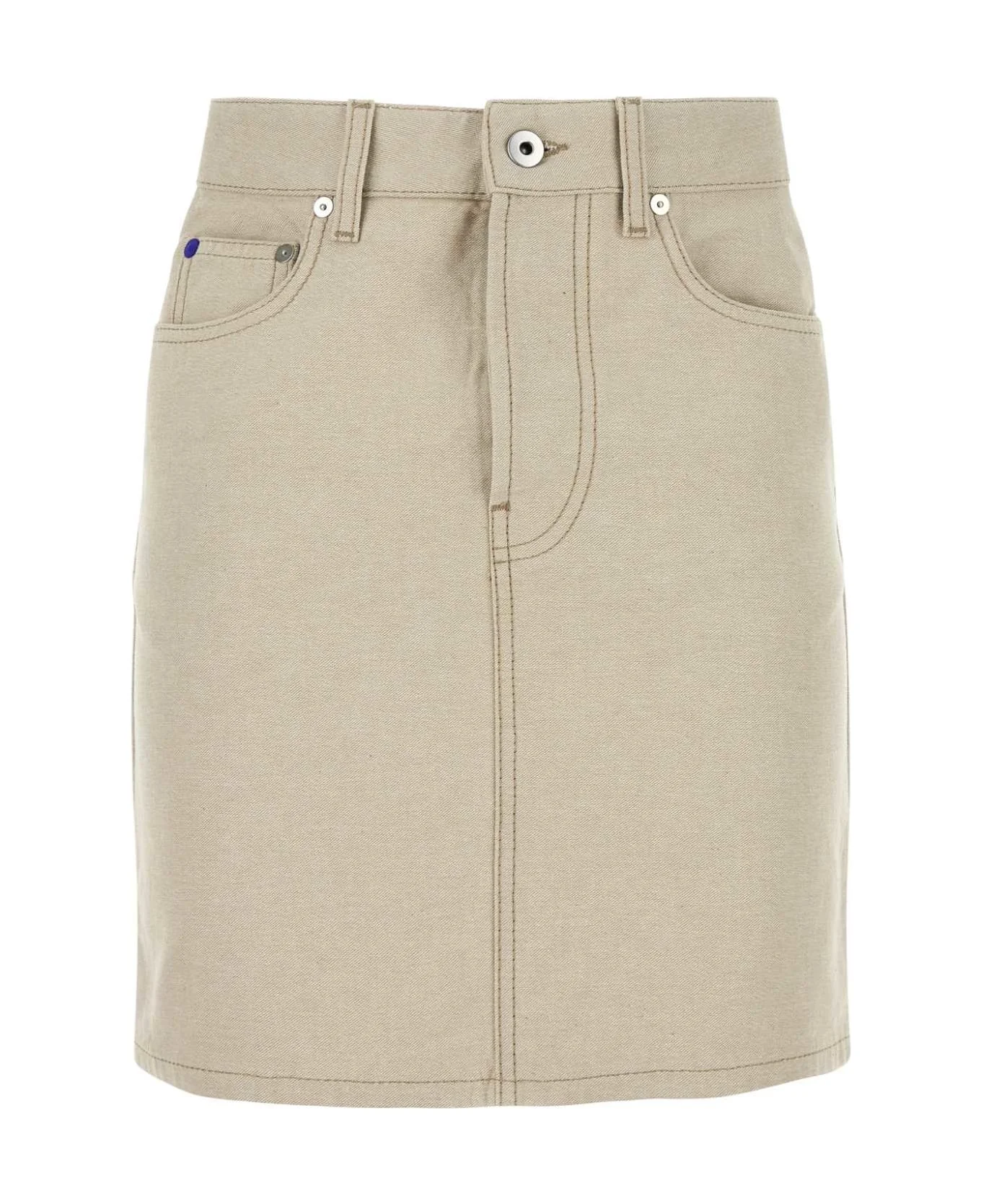 Sand Denim Mini Skirt - 1