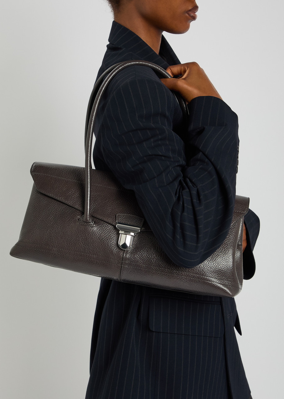 Lemaire Shoulder Gear Grained Leather Shoulder bag - 5