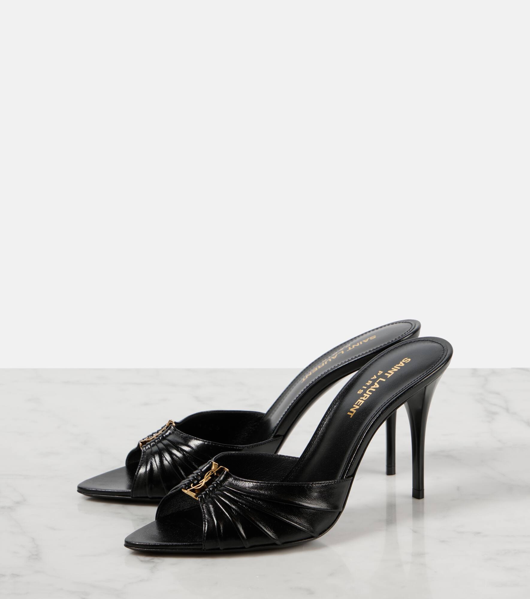 Babylone 90 leather mules - 5