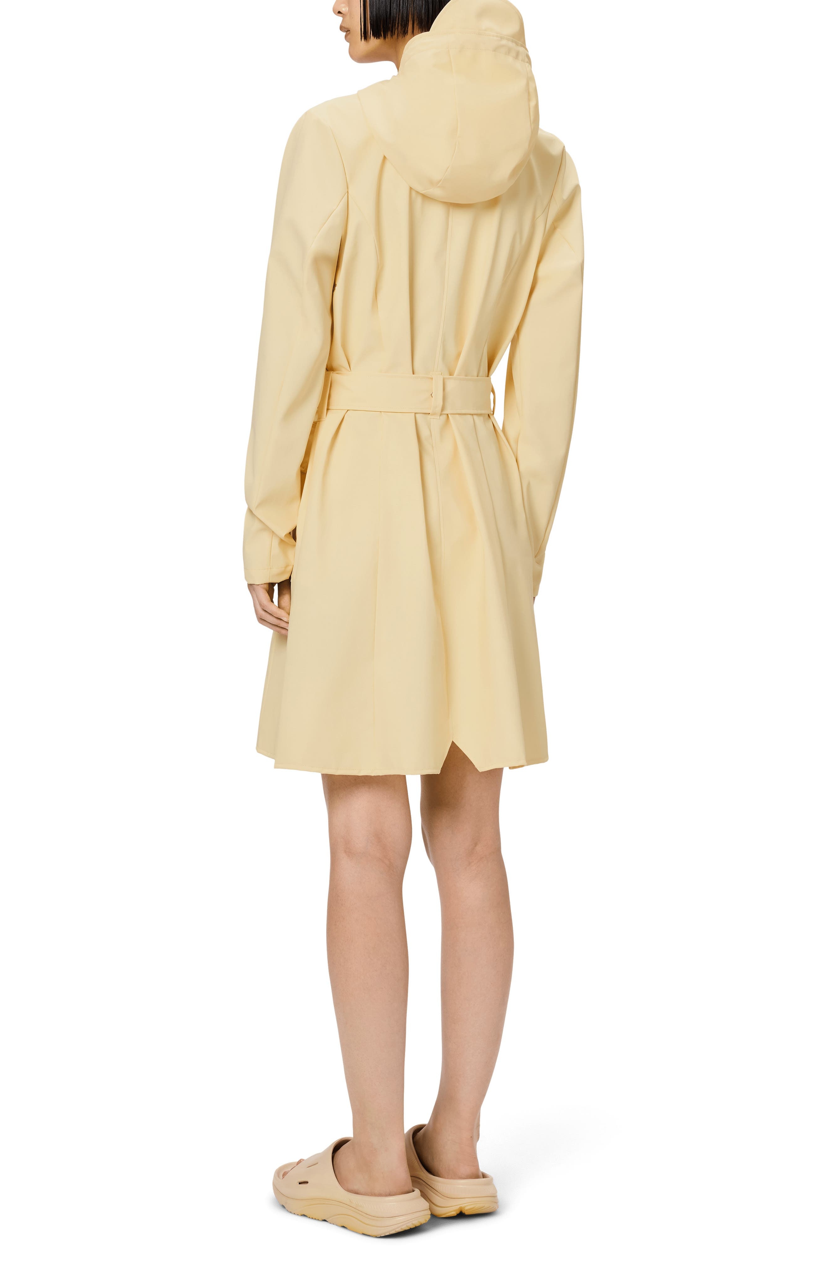 Rains Curve Waterproof Belted Jacket in Gleam at Nordstrom - 2