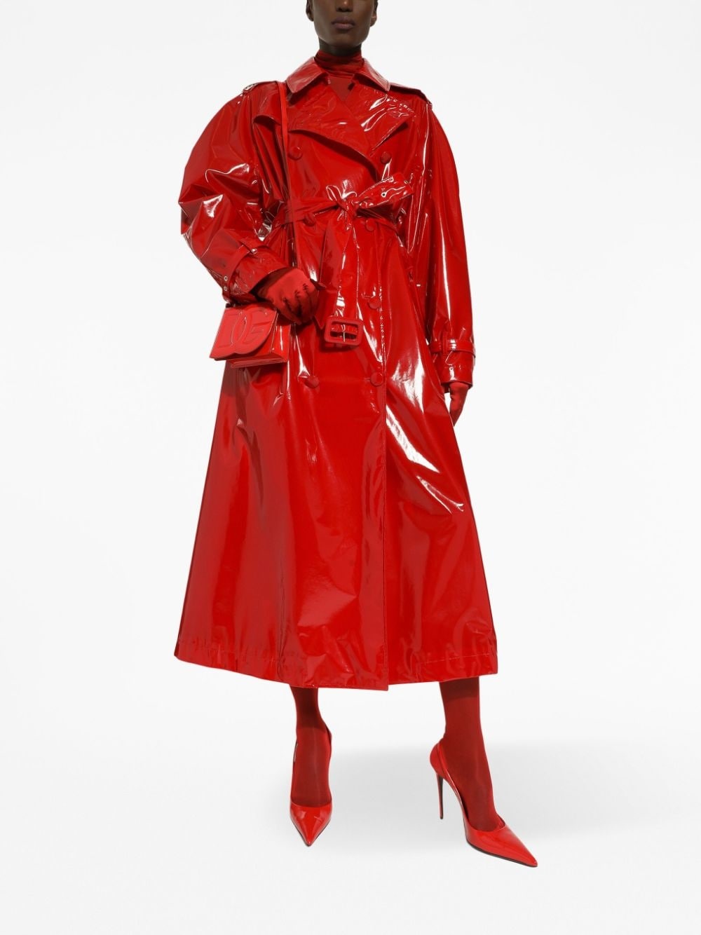 storm-flap patent trench coat - 2