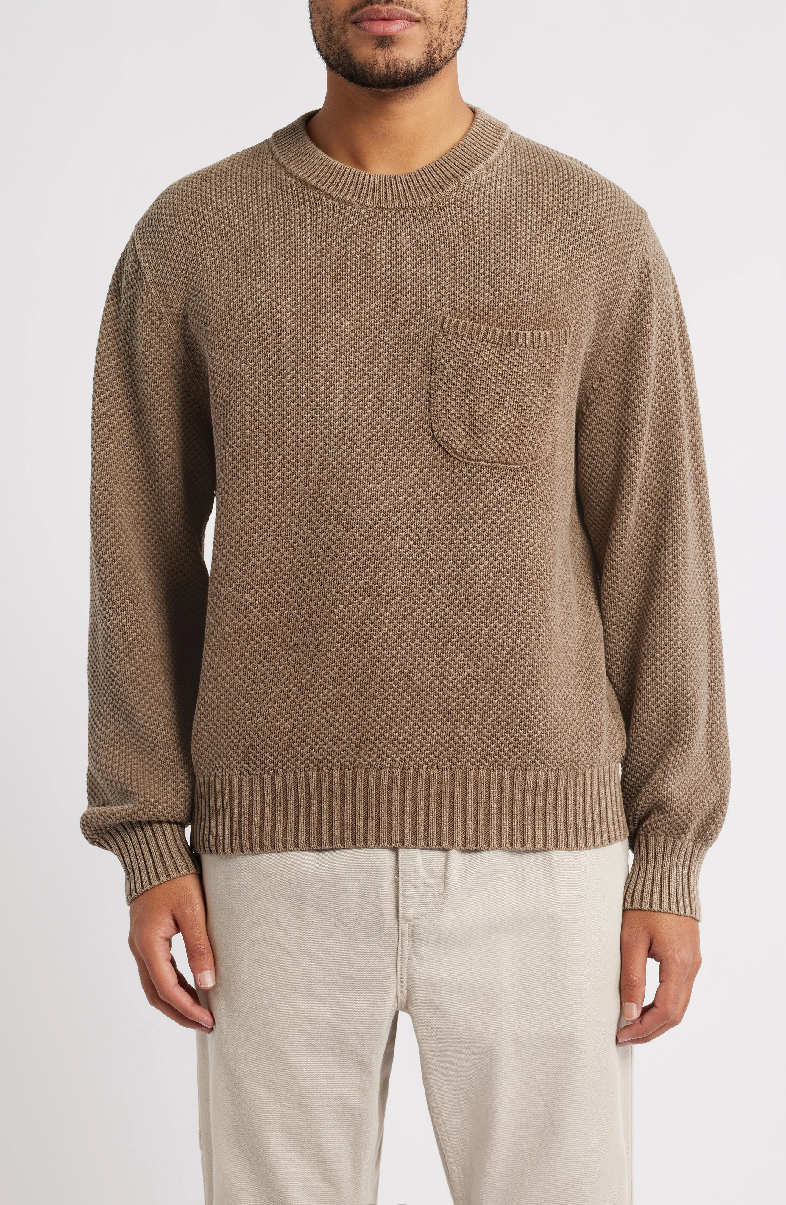 Corridor Cotton Pocket Sweater in Brown at Nordstrom - 1
