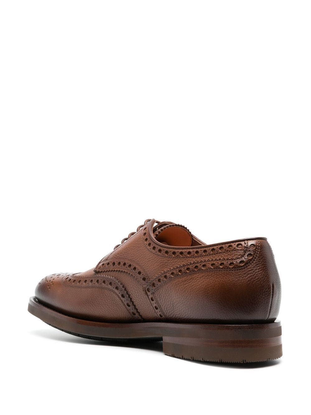 leather Derby brogue shoes - 3
