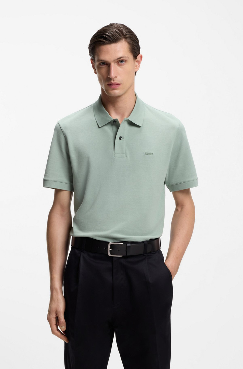 BOSS ITALIAN-LEATHER BELT WITH LOGO-ENGRAVED BUCKLE outlook