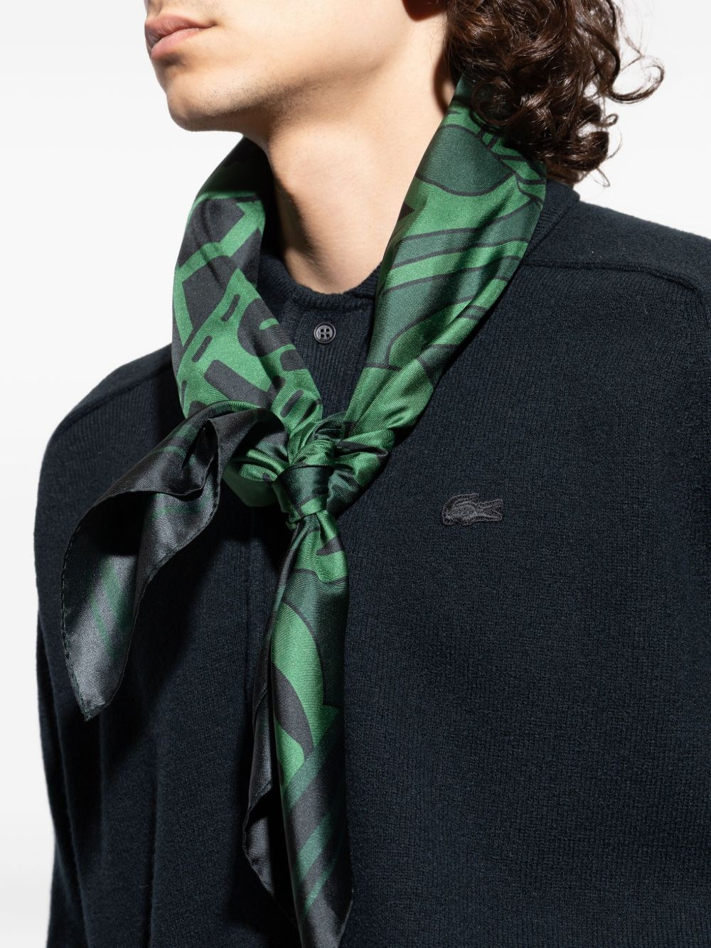 logo-print scarf - 4