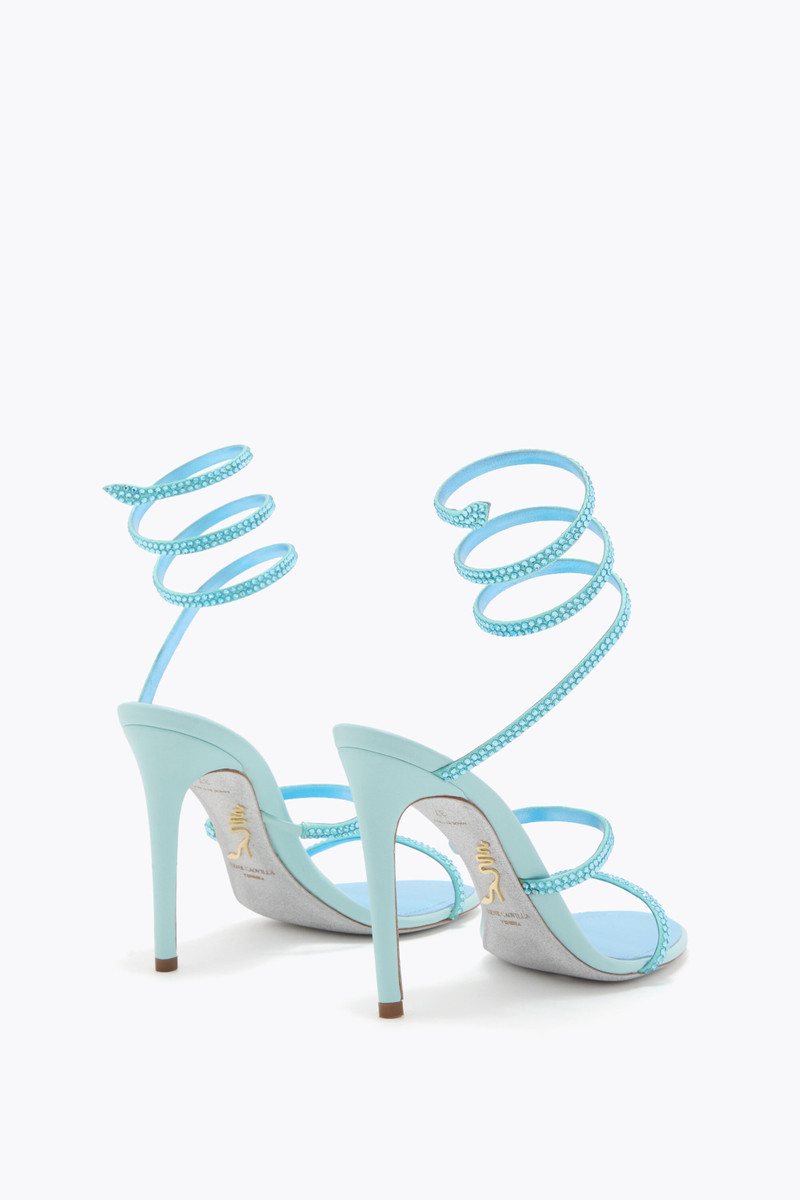 RENE CAOVILLA CLEO AQUA SANDAL 105 outlook