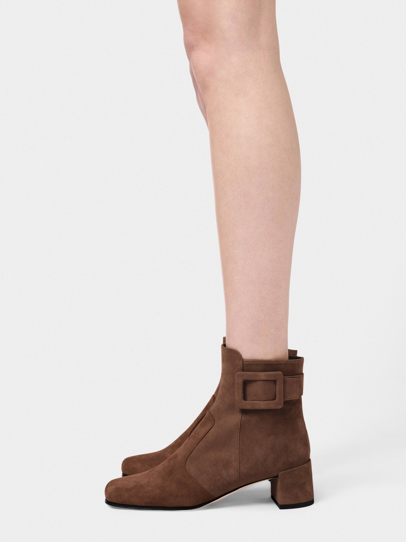 Roger Vivier Très Vivier Booties in suede outlook