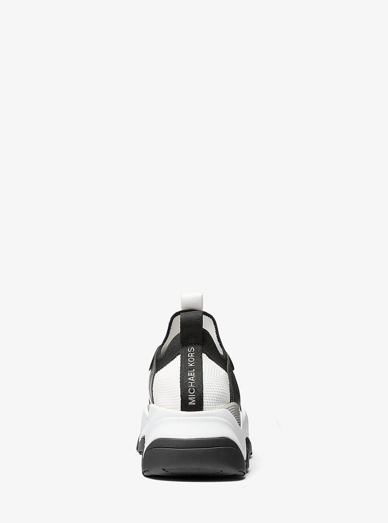 Atlas Stretch Knit and Leather Trainer 3