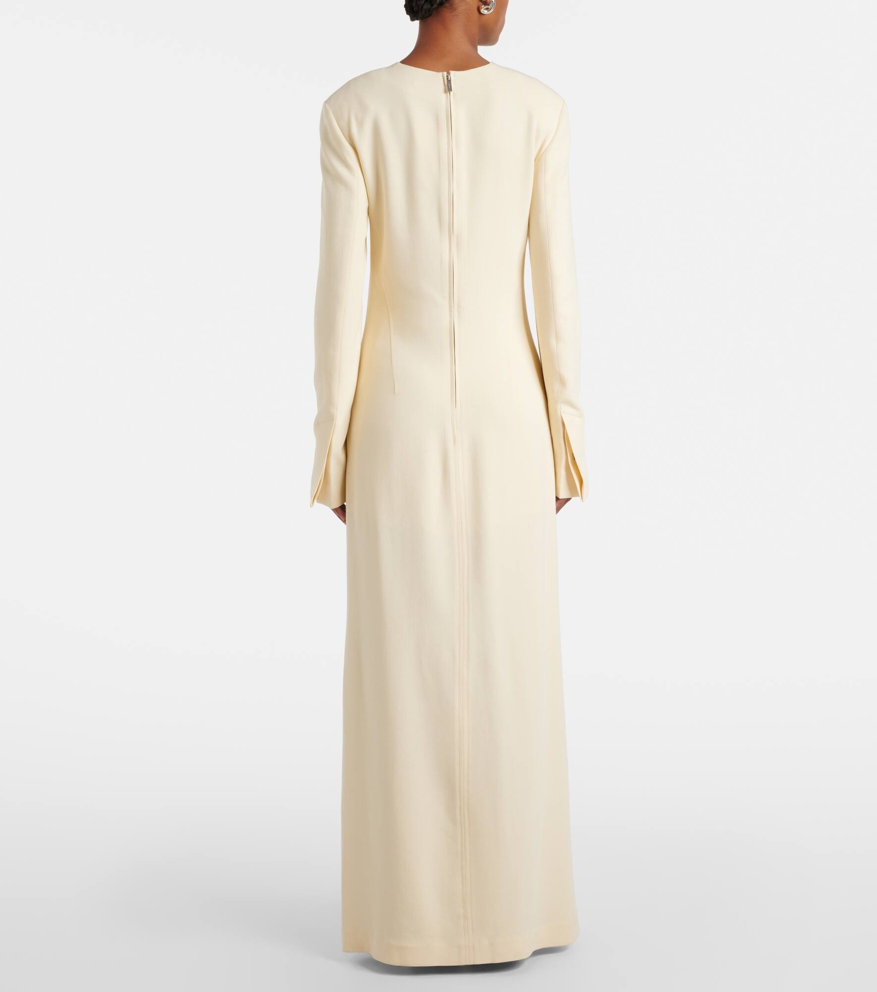Pocket crêpe maxi dress - 3