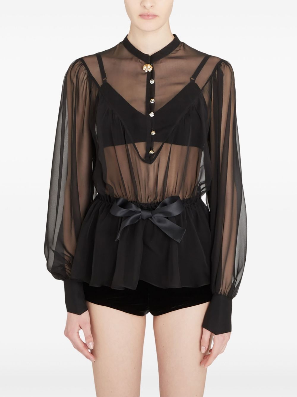 silk blouse - 2