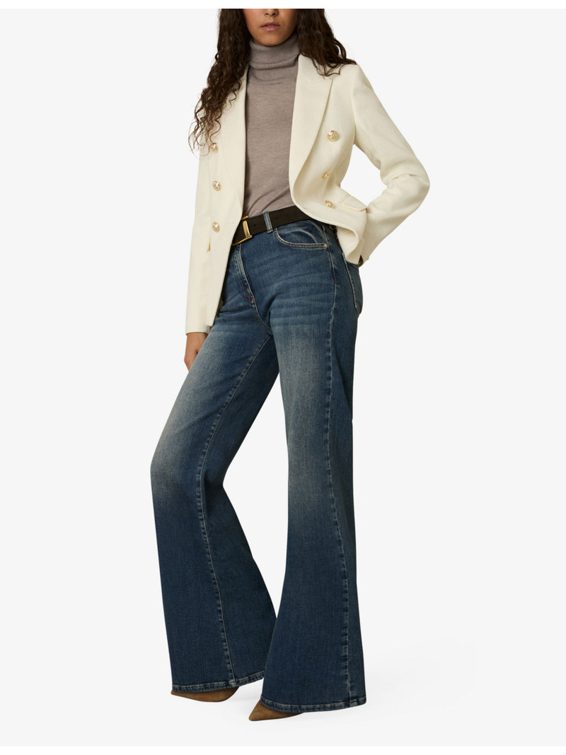 REISS Tally double-breasted tailored wool-blend blazer outlook